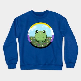 Pride Froggo (Non-binary) Crewneck Sweatshirt